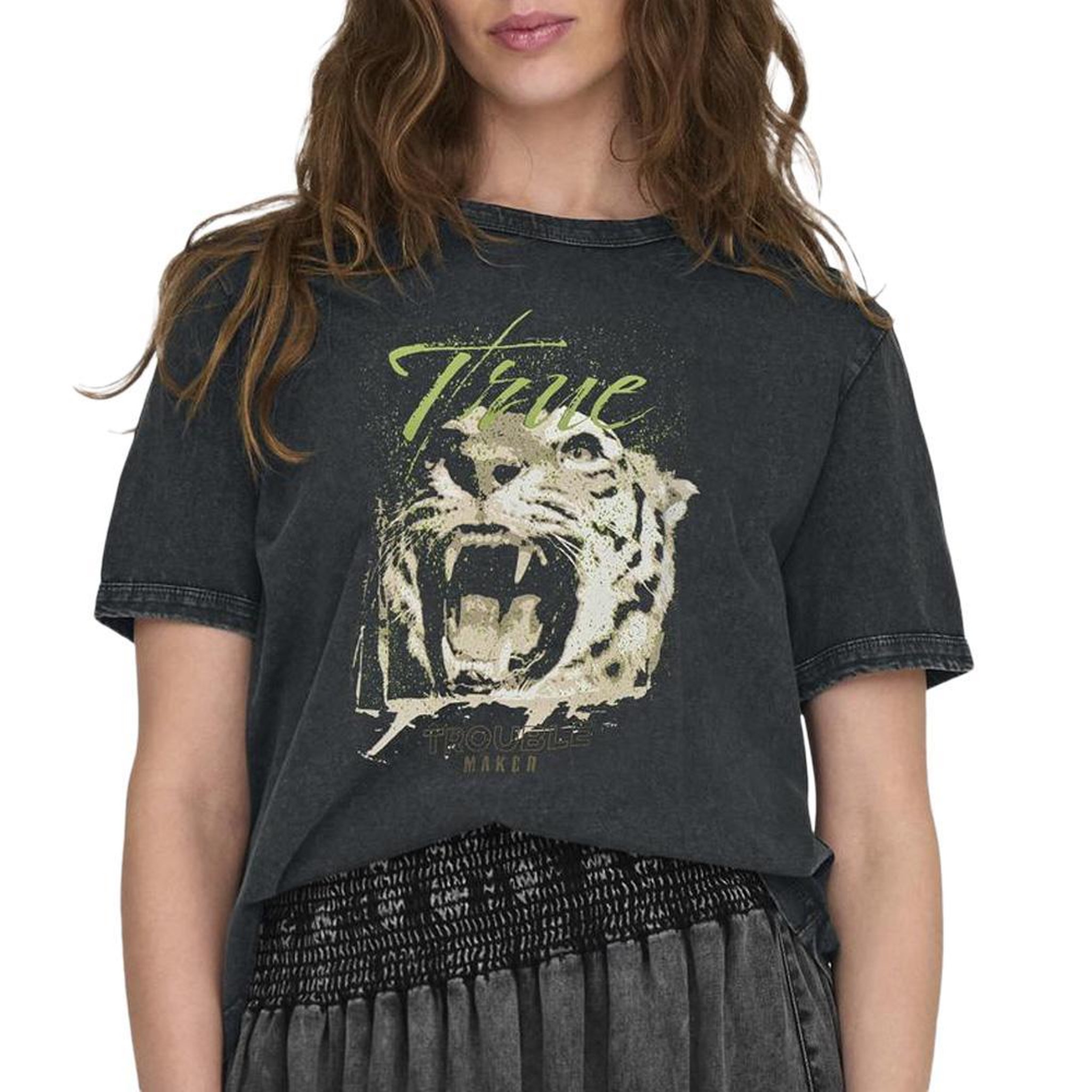 JACQUELINE DE YONG T shirt  Femme JDY Elina. Coloris disponibles : Noir