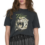 JACQUELINE DE YONG T-shirt  Femme JDY Elina. Coloris disponibles : Noir