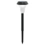 Voir la diapositive 3 : VIDAXL Lampes solaires d'allees et piquets de sol 12 pcs blanc