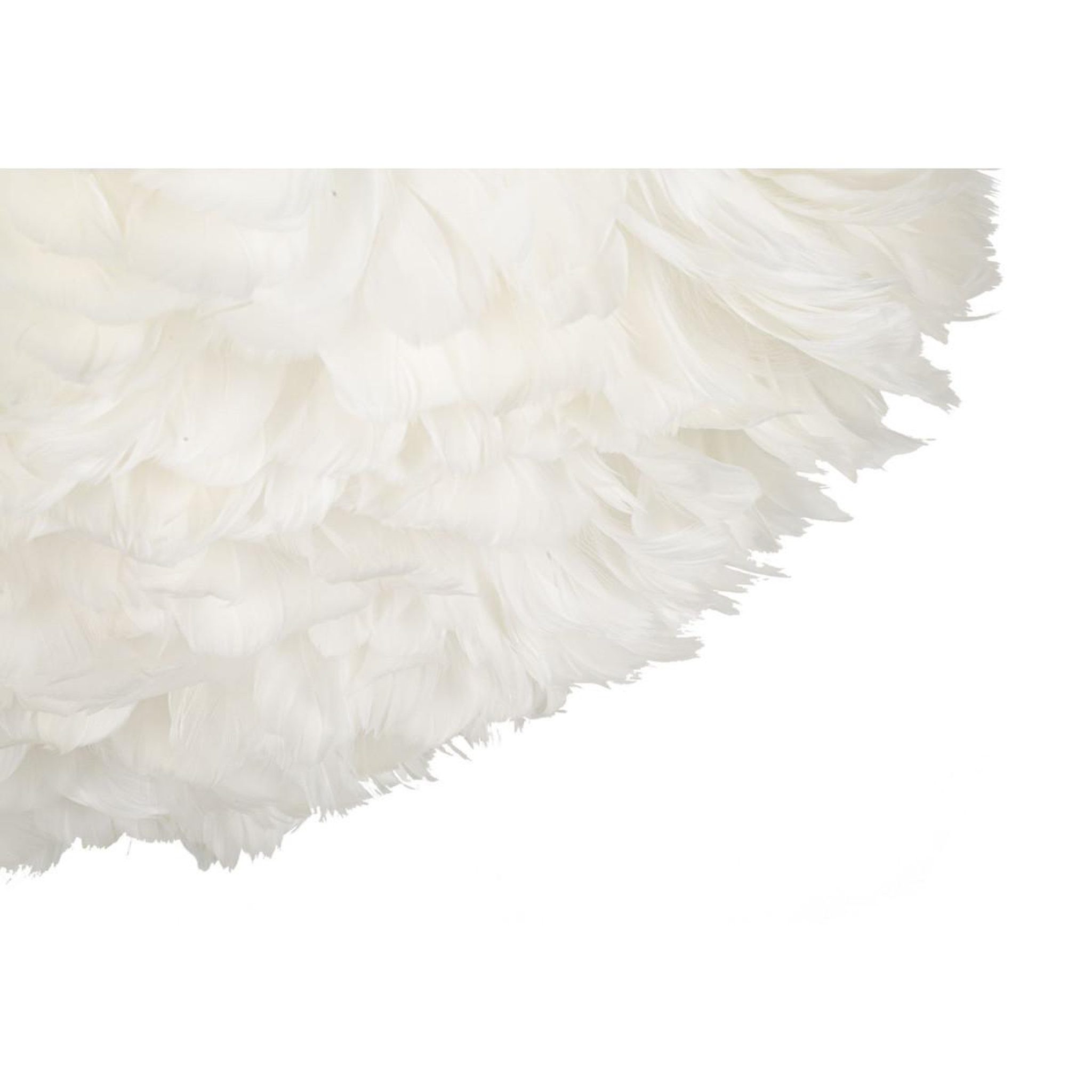 Voir la diapositive 2 : Paris Prix Lampe Suspension Déco  Imitation Plume  60cm Blanc