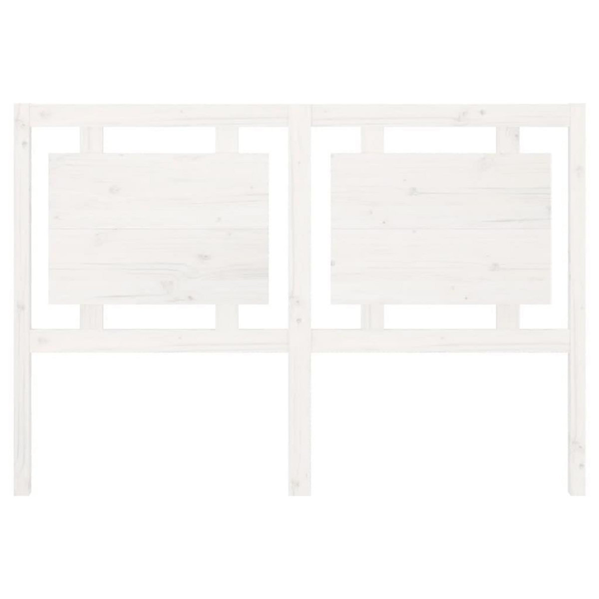 VIDAXL Tete de lit Blanc 145,5x4x100 cm Bois massif de pin