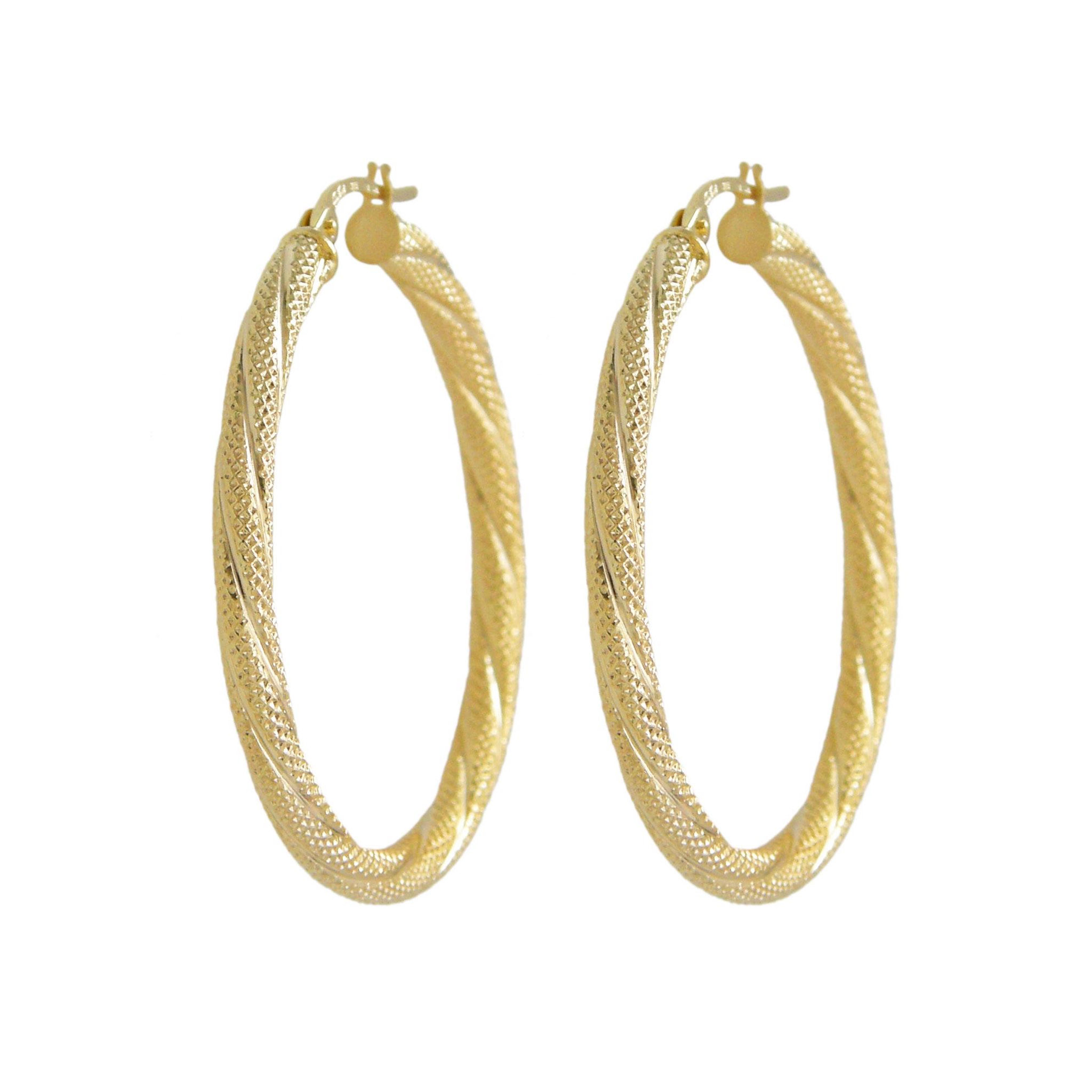 L'ATELIER D'AZUR Boucles d'Oreilles Créoles Or Jaune - Femme