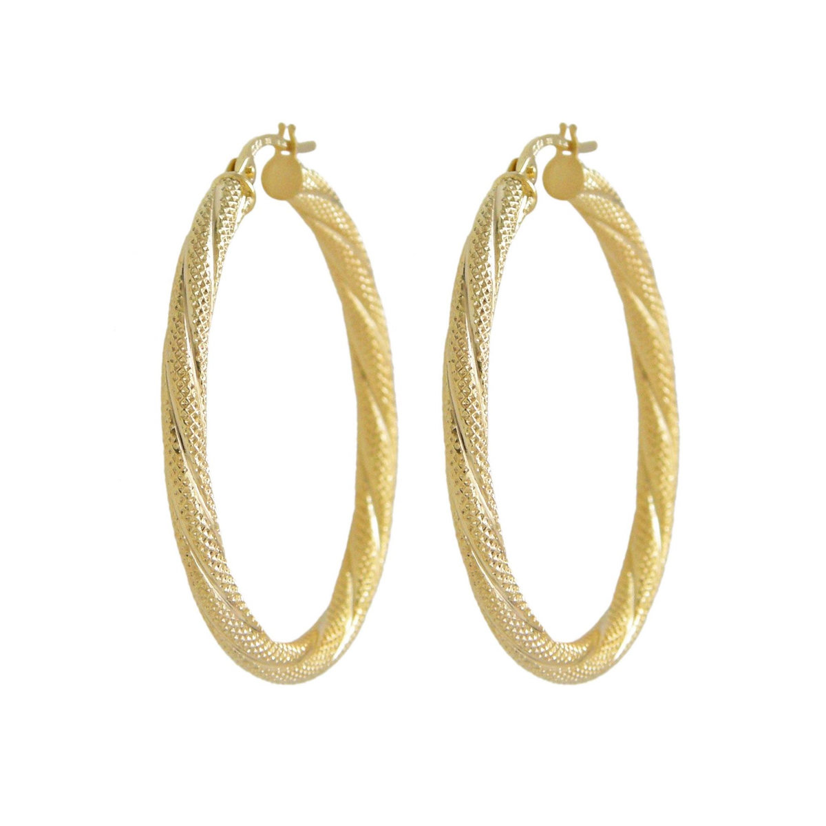 L'ATELIER D'AZUR Boucles d'Oreilles Créoles Or Jaune - Femme