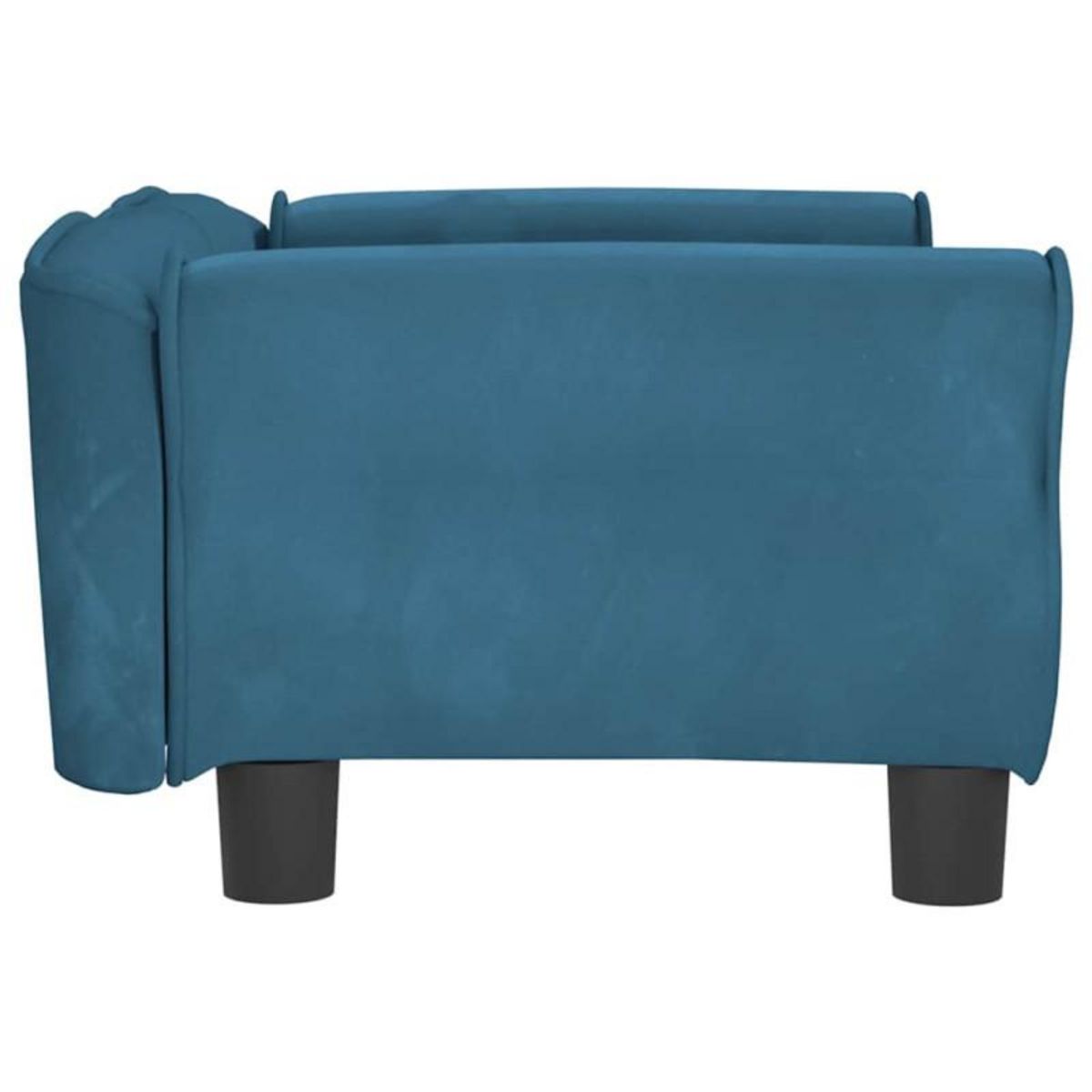 VIDAXL Lit pour chien bleu 70x45x30 cm velours