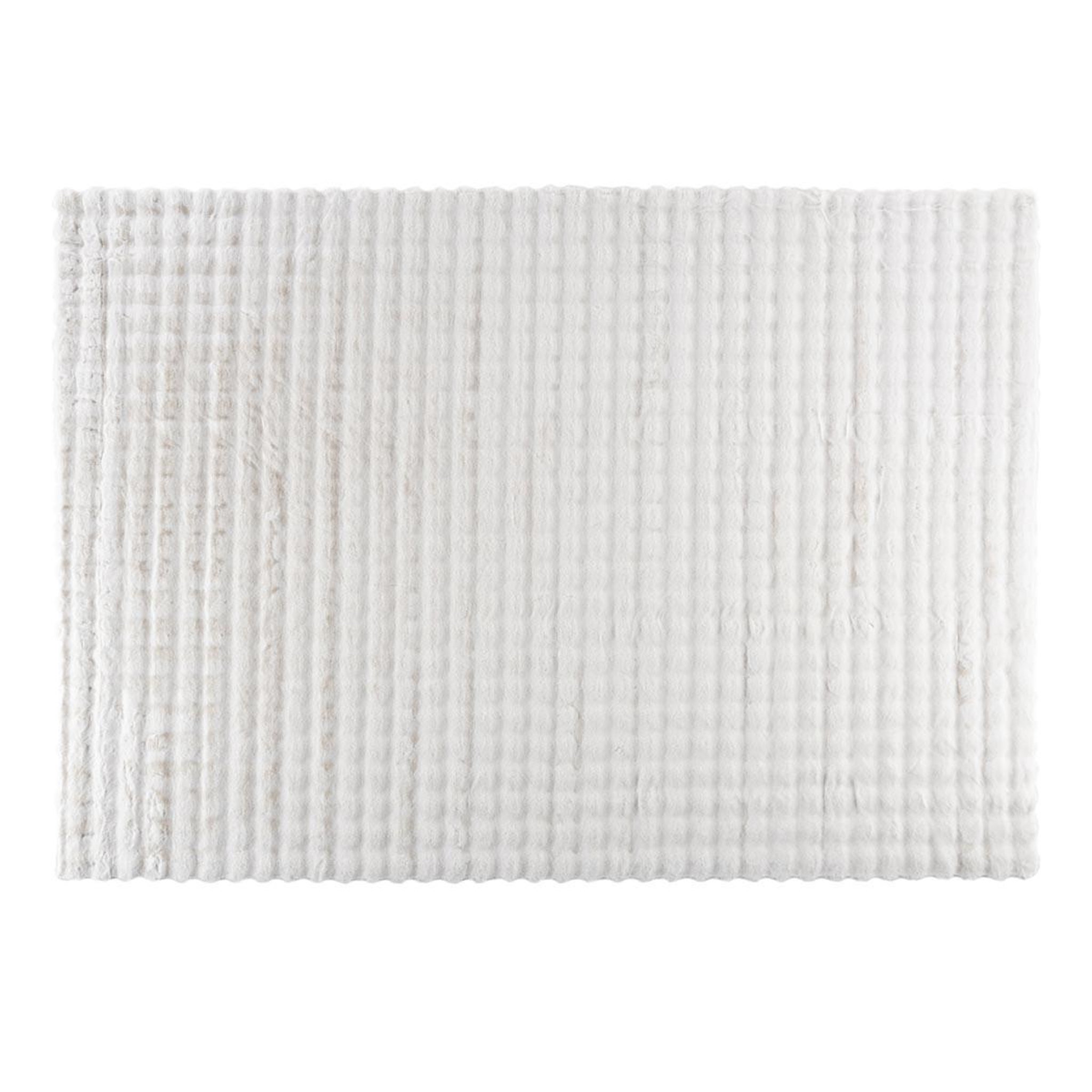 Paris Prix Tapis imitation fourrure  novis  200x290cm blanc