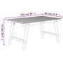 Voir la diapositive 6 : VIDAXL Table de jardin 150x90x75 cm Bois d'acacia solide