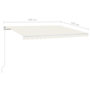Voir la diapositive 6 : VIDAXL Auvent manuel retractable 400x350 cm Creme