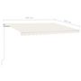 Voir la diapositive 6 : VIDAXL Auvent manuel retractable 400x350 cm Creme