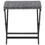 Voir la diapositive 2 : VIDAXL Tabouret pliable resine tressee gris