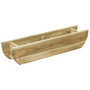 Voir la diapositive 1 : VIDAXL Lit sureleve de jardin 80x16x16 cm Bois de pin impregne