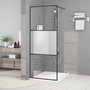 Voir la diapositive 1 : VIDAXL Paroi de douche Noir 80x195 cm Verre ESG demi-depoli