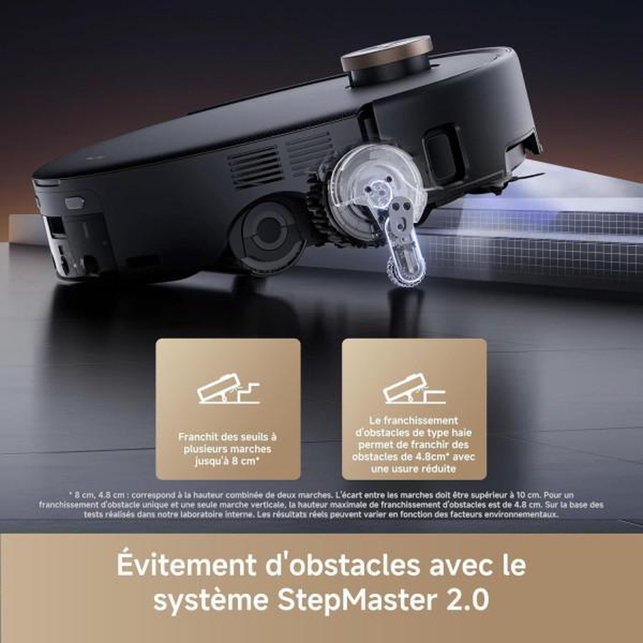 Voir la diapositive 6 : MOVA Robot aspirateur laveur z60 ultra roller complete