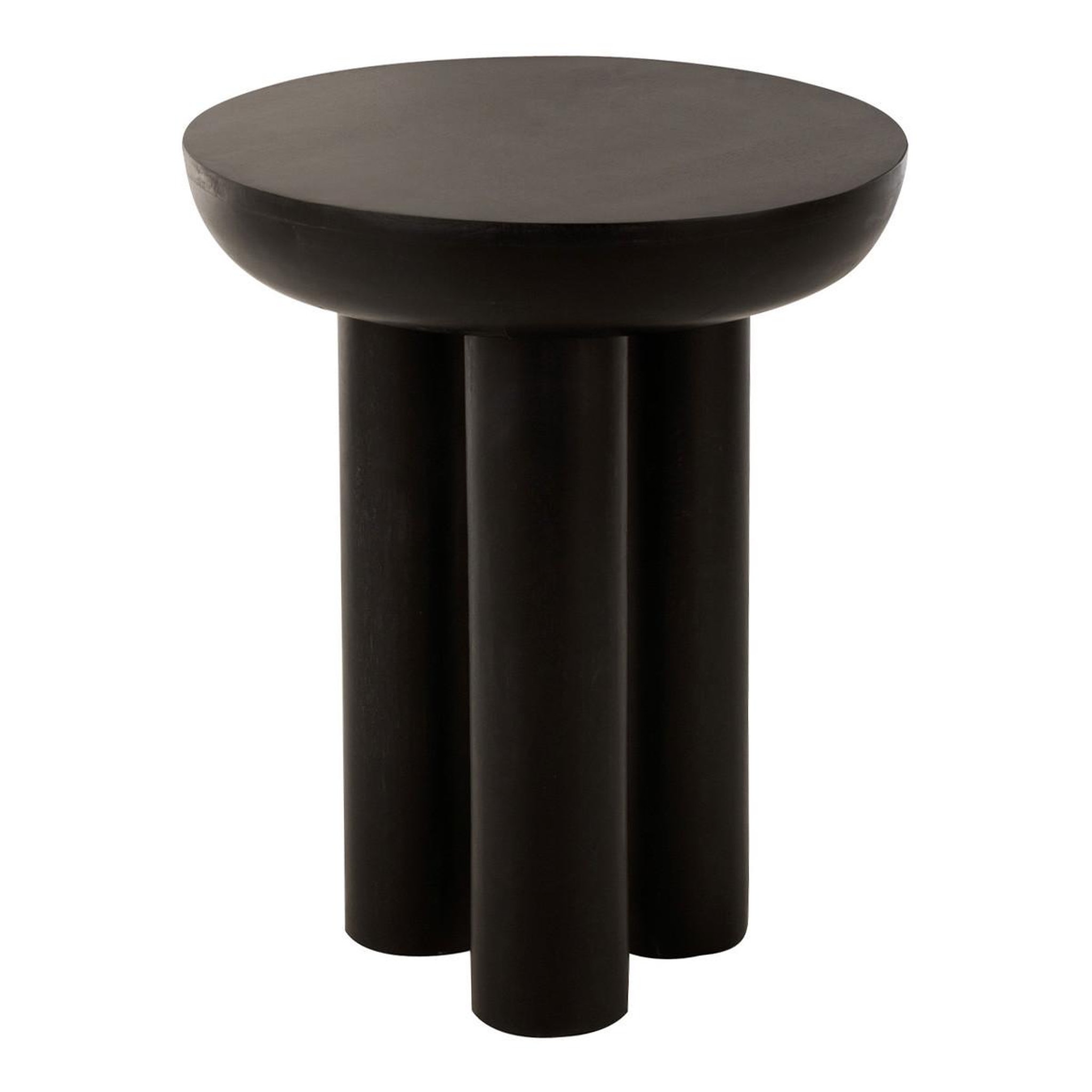 J-LINE Table d'appoint trio en bois  cave  60cm noir