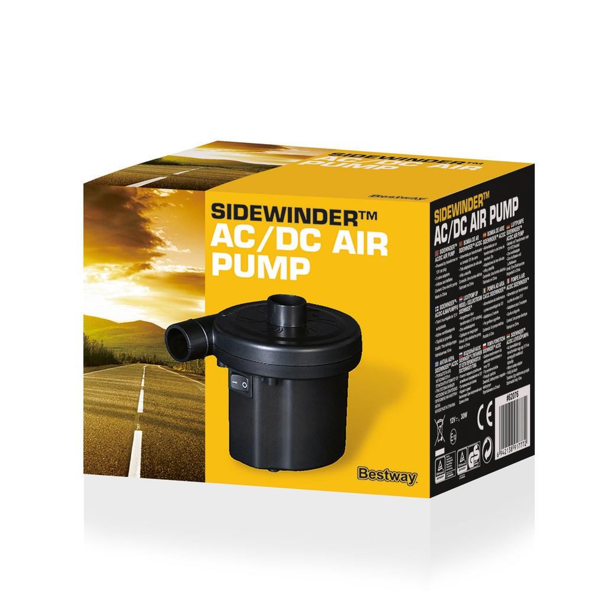 Voir la diapositive 4 : BESTWAY Pompe à air électrique Sidewinder