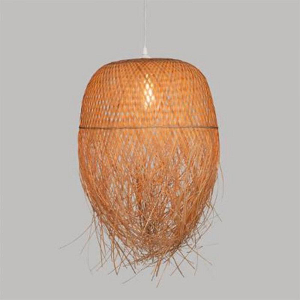 ATMOSPHERA Lampe Suspension en Bambou  Elis  60cm Beige