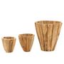 Voir la diapositive 3 : Paris Prix Cache-Pot en Bois  Jack Teck  40cm Naturel