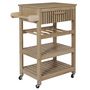 Voir la diapositive 3 : The Home Deco Factory Desserte de cuisine 3 plateaux et 1 tiroir Saulk en bois - Marron