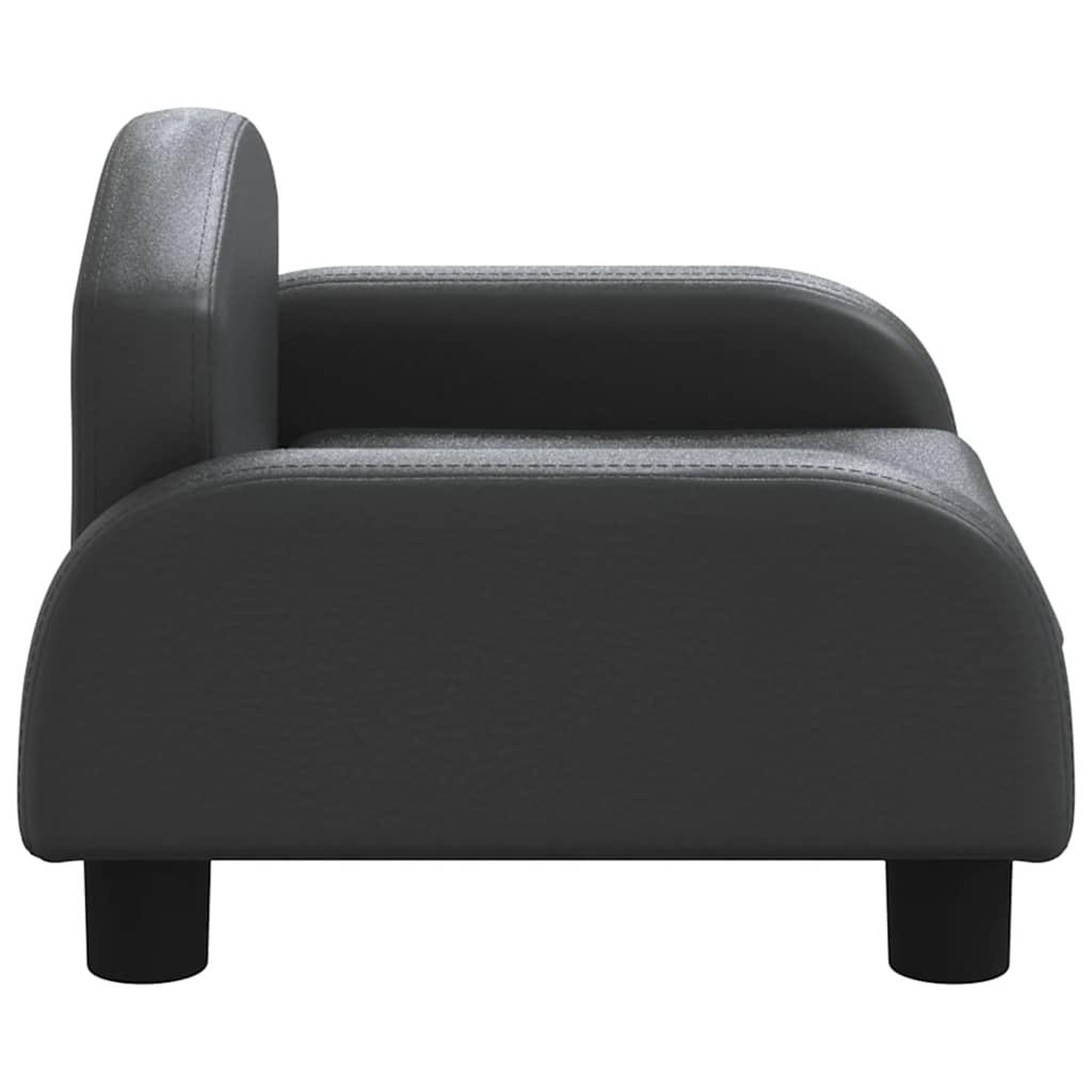 Voir la diapositive 4 : VIDAXL Lit pour chien noir 50x40x30 cm similicuir