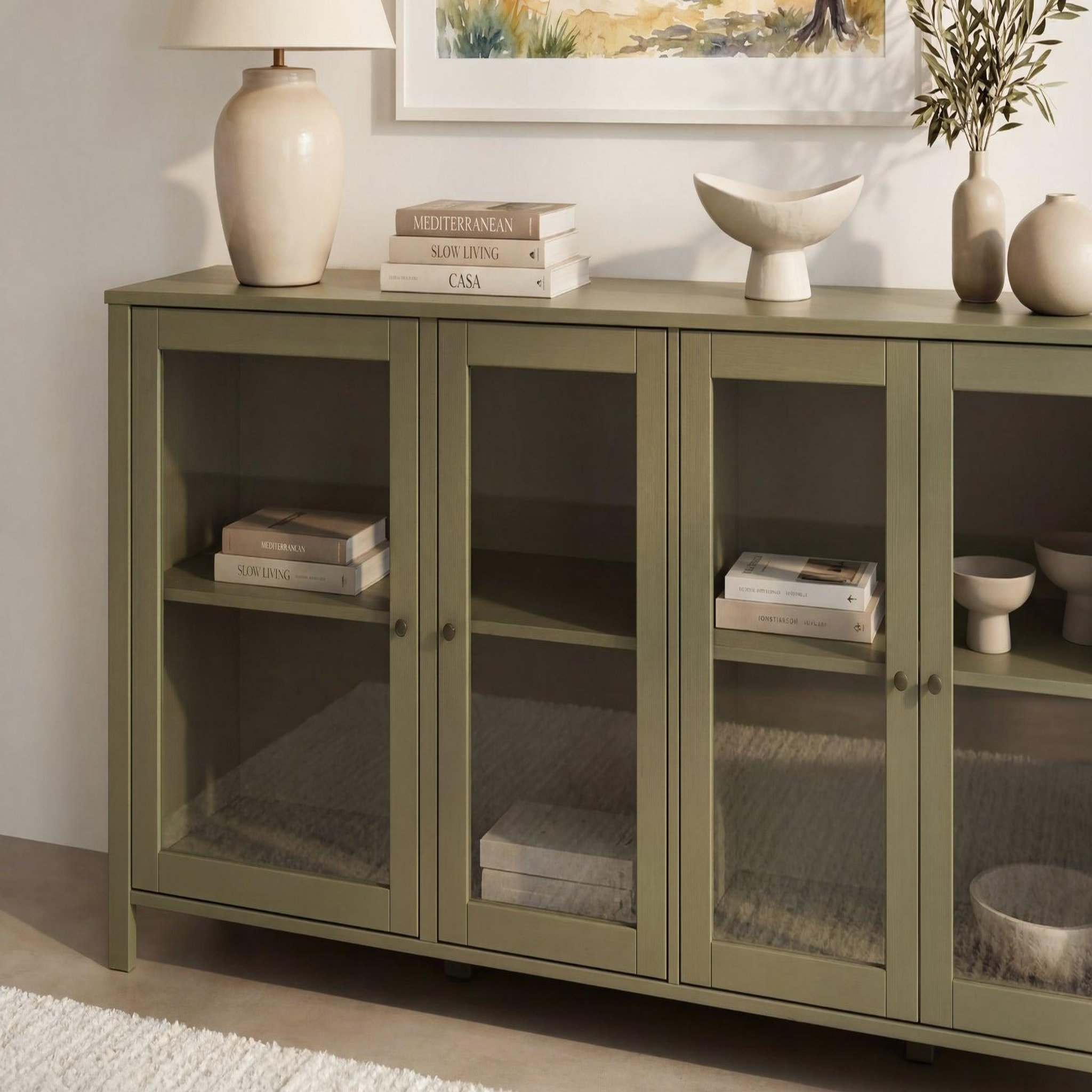 Voir la diapositive 4 : CASANOVA PARIS Eve - buffet 186cm en pin vert
