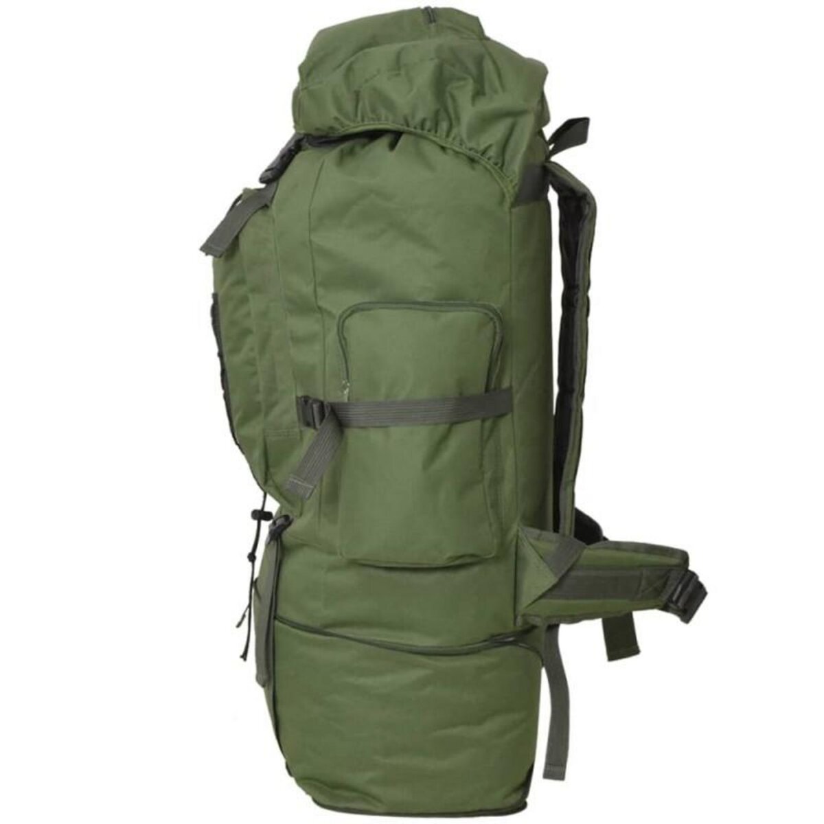 VIDAXL Sac à dos en style d armée XXL 100 L Vert