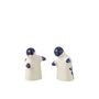 Voir la diapositive 2 : Paris Prix Salière & Poivrière en Céramique  Granada  8cm Bleu Cobalt