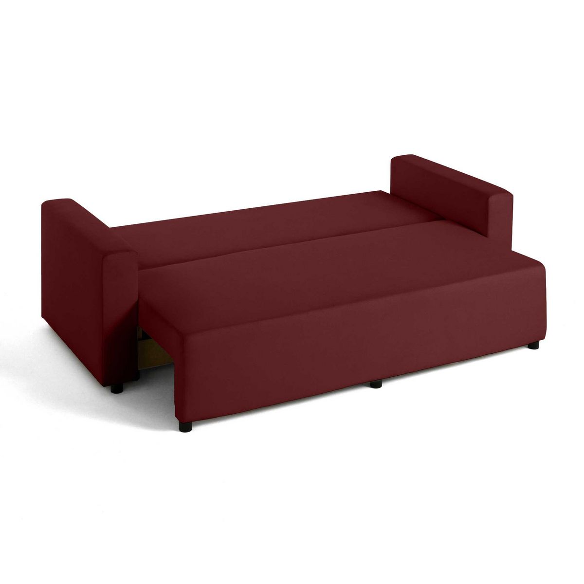 BEST MOBILIER Regala - canapé 3 places - convertible avec coffre - en tissu