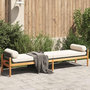Voir la diapositive 1 : VIDAXL Banc de jardin avec coussin noir resine tressee acacia