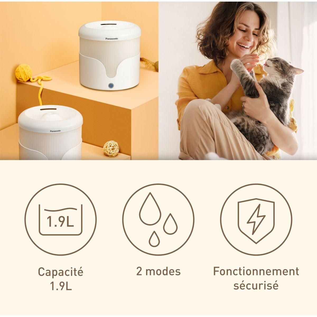 PANASONIC Fontaine pour animaux CP-JNW01CW