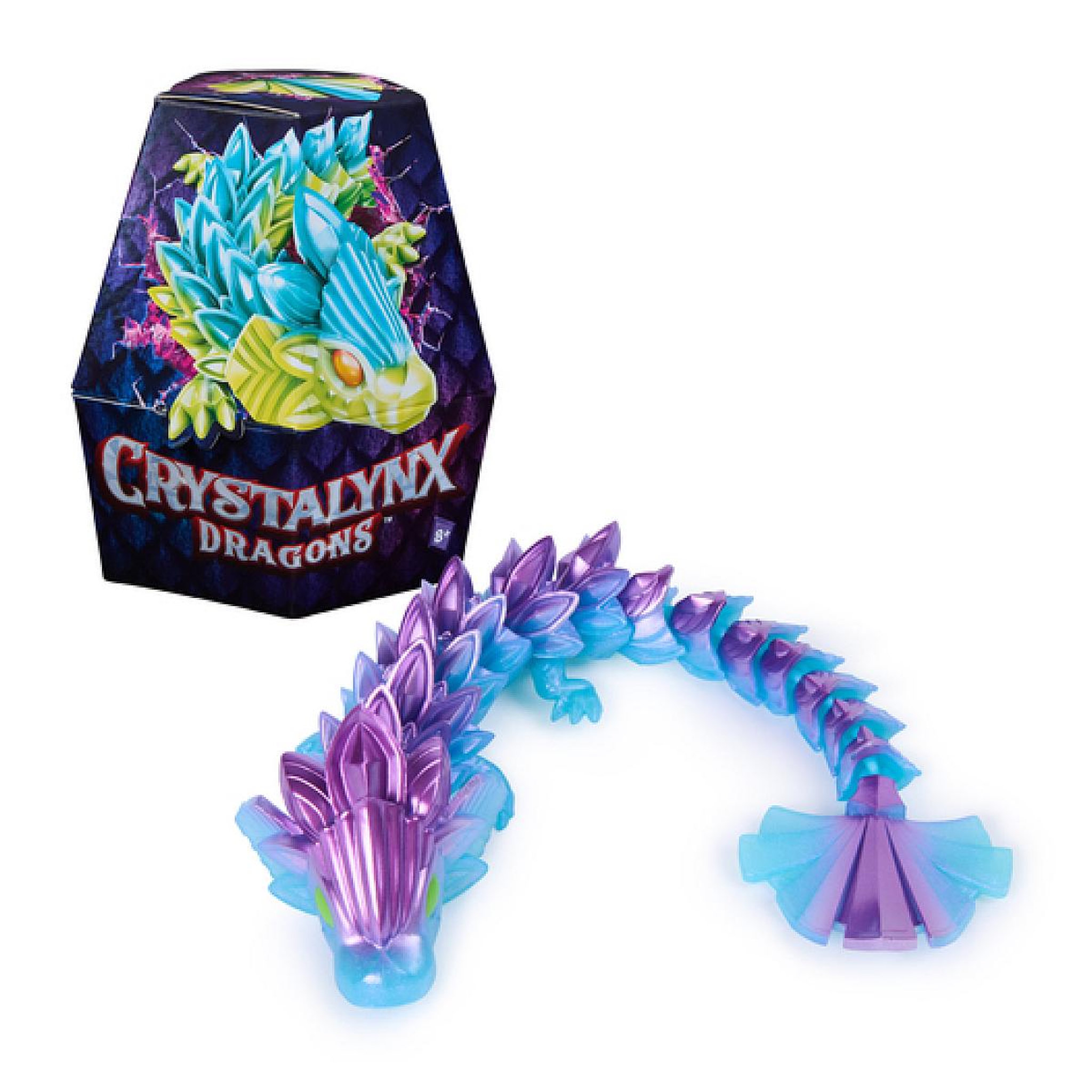 SpinMaster CrystaLynx Dragons - Figurine Articulée Dragon 23 Cm surprise