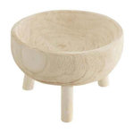 Paris Prix Coupelle sur Trépied en Bois  Jenny  28cm Blanc