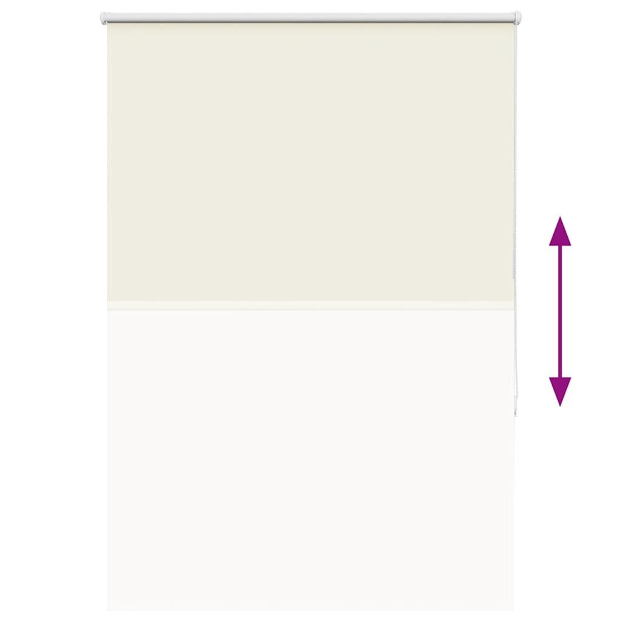 Voir la diapositive 5 : VIDAXL Store enrouleur occultant blanc casse 90x130cm largeur du tissu