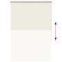 Voir la diapositive 5 : VIDAXL Store enrouleur occultant blanc casse 90x130cm largeur du tissu