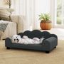 Voir la diapositive 6 : PAWHUT Canapé chien lit pour chien chat design contemporain coquillage dim. 66L x 42l x 28,5H cm gris