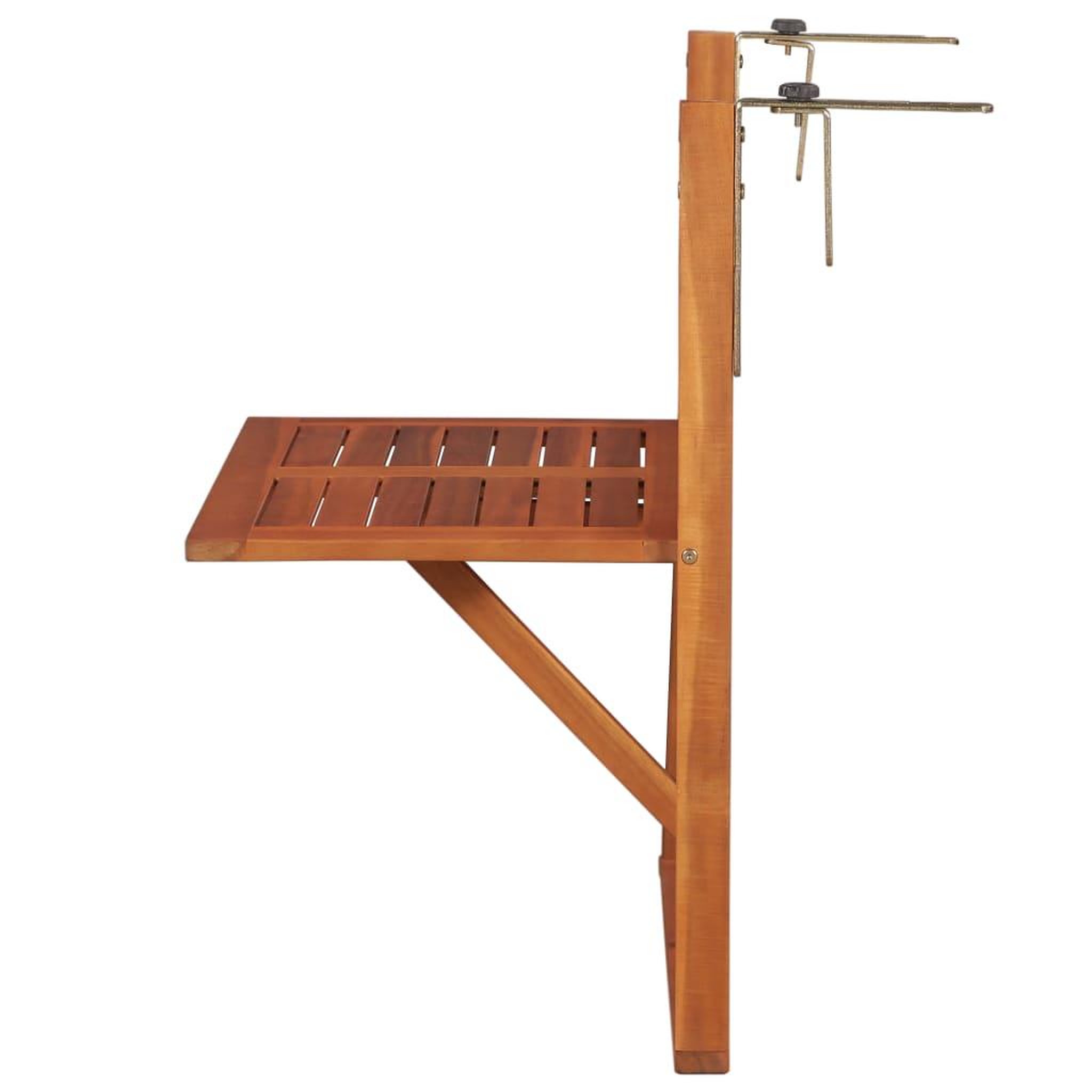 Voir la diapositive 2 : VIDAXL Table suspendue de balcon 64,5x44x80 cm bois d'acacia massif