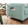Voir la diapositive 6 : LISA DESIGN Owen - canapé 3 places convertible express couchage quotidien 140 cm matelas 12 cm en velours côtelé