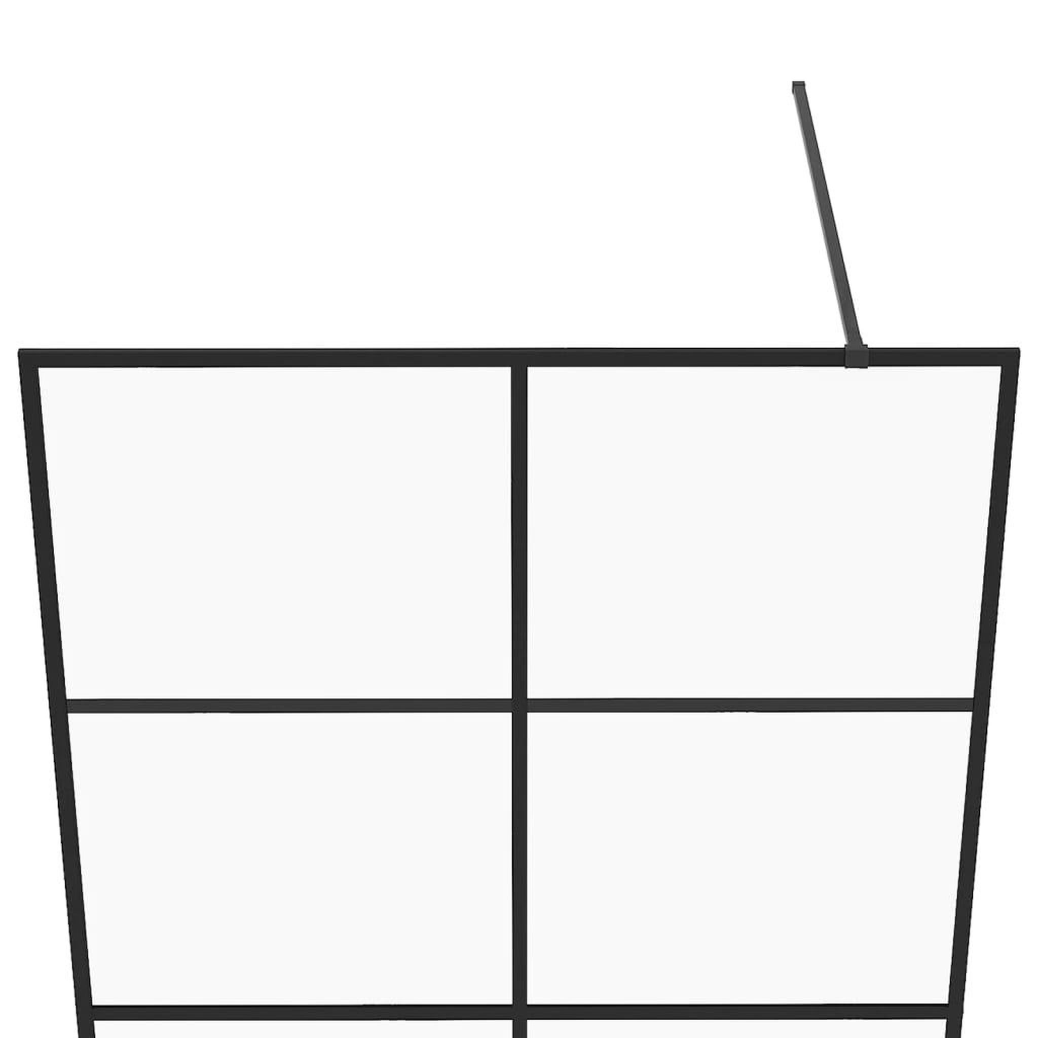 Voir la diapositive 4 : VIDAXL Paroi de douche avec verre ESG transparent 100x195 cm Noir