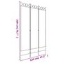 Voir la diapositive 6 : VIDAXL Cloison de separation 3 panneaux Anthracite 120x200 cm Tissu