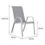 Voir la diapositive 3 : Habitat et Jardin Fauteuil jardin Textilène  Cordoba  - Phoenix - Ecru - Lot de 2