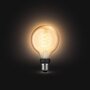 Voir la diapositive 3 : Philips Ampoule LED connectée HUE White E27 9W Filament Globe