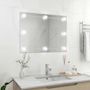Voir la diapositive 1 : VIDAXL Miroir mural sans cadre avec lampes LED Rectangulaire Verre