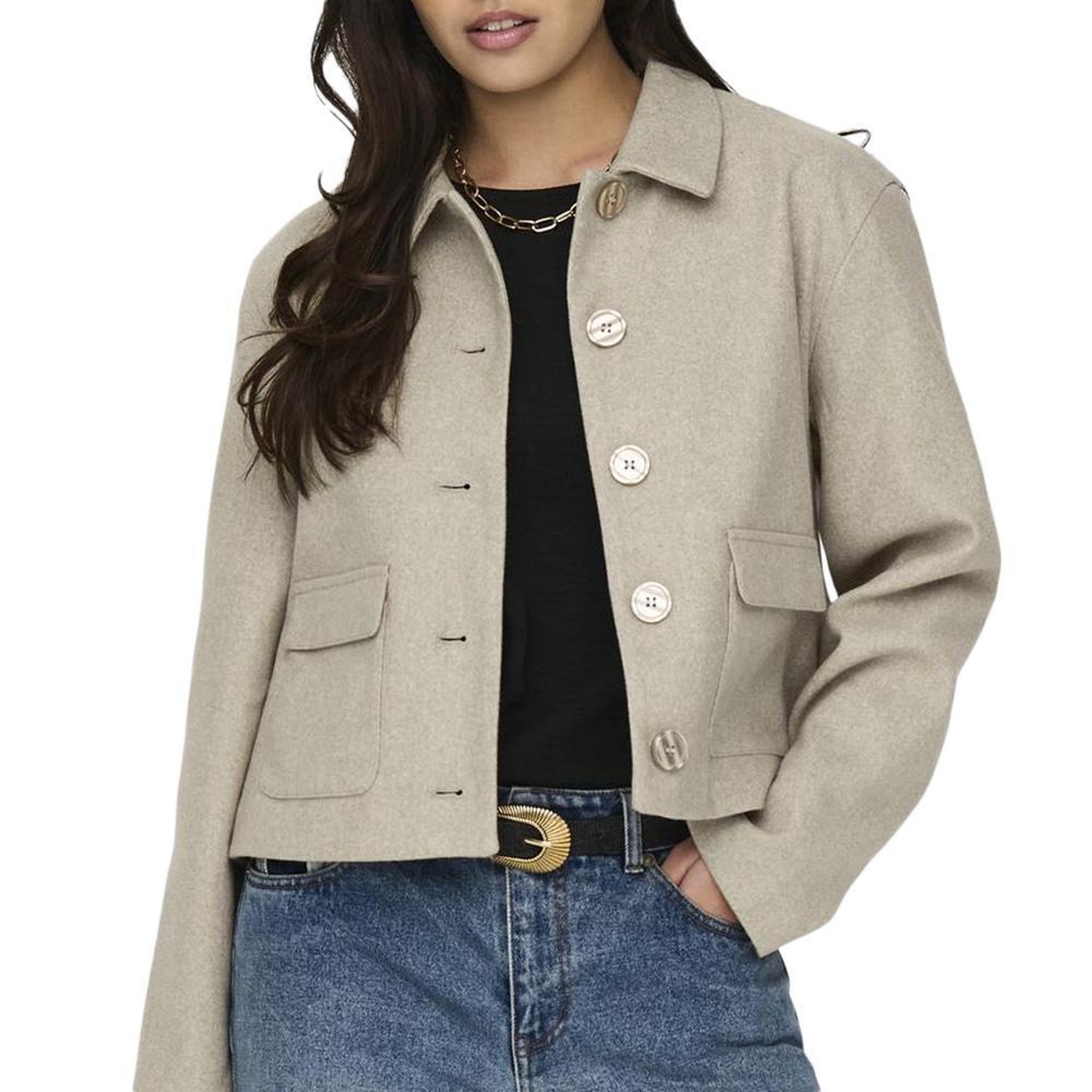 JACQUELINE DE YONG Veste Beige Femme JDY Callie Life. Coloris disponibles : Beige