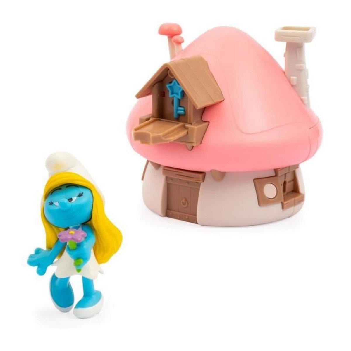 Giochi Preziosi Maison de jeu - GIOCHI PREZIOSI - Les Schtroumpfs - Maison magique avec 1 figurine Schtroumpfette et accessoires - a partir de 3