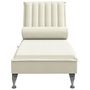 Voir la diapositive 4 : VIDAXL Chaise longue de massage avec traversin creme velours