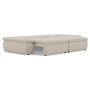 Voir la diapositive 5 : LISA DESIGN Elvona - canapé droit 3 places convertible avec coffre en tissu texturé