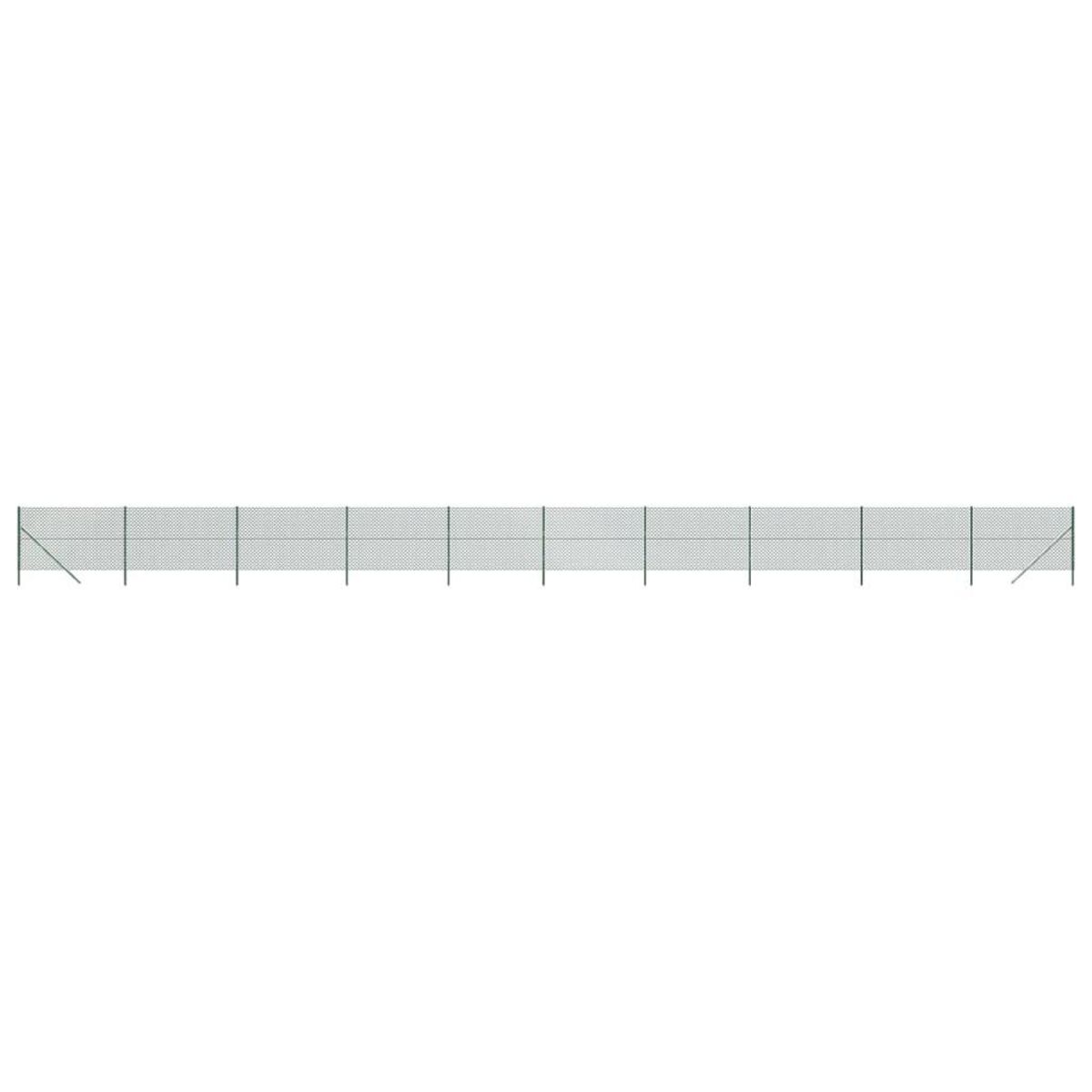 VIDAXL Cloture en mailles de chaîne vert 1,6x25 m