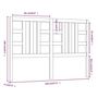 Voir la diapositive 6 : VIDAXL Tete de lit Marron miel 146x4x100 cm Bois massif de pin