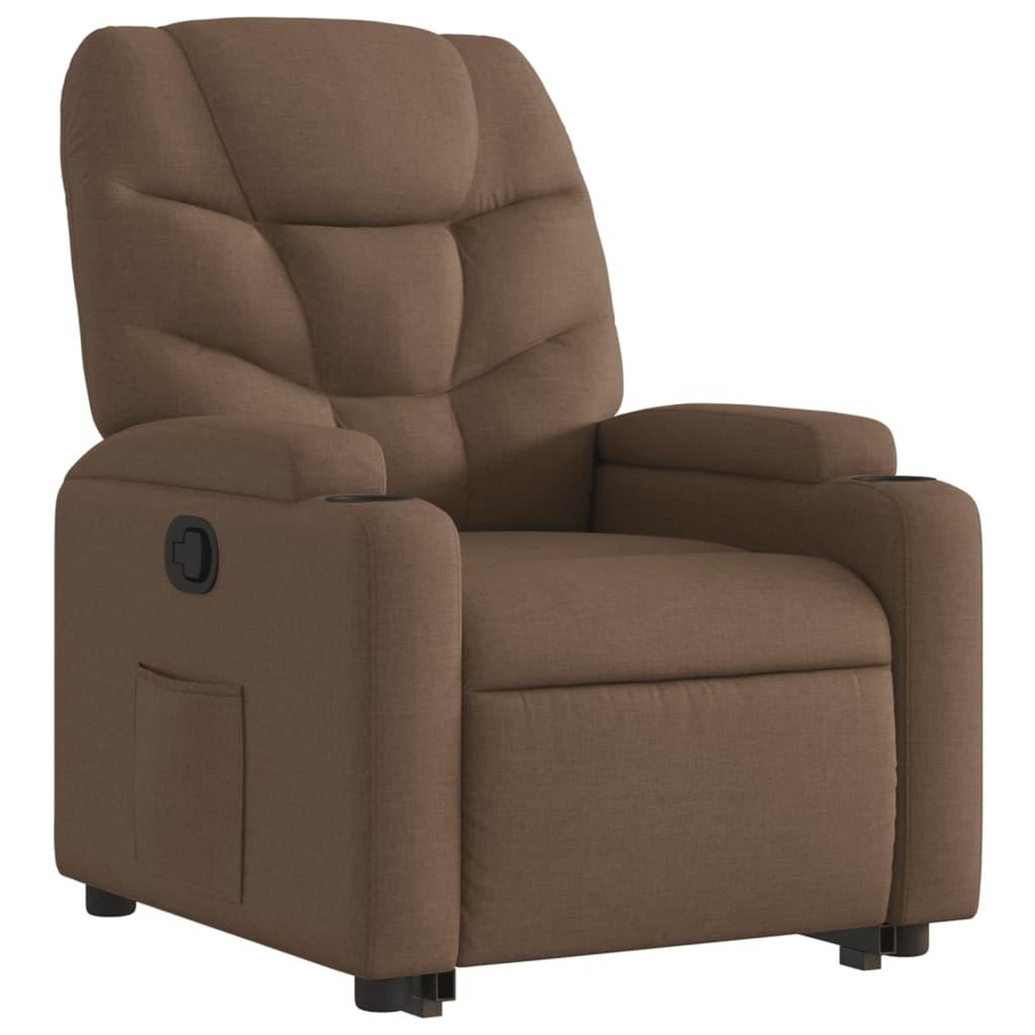 Voir la diapositive 4 : VIDAXL Fauteuil inclinable Marron Tissu
