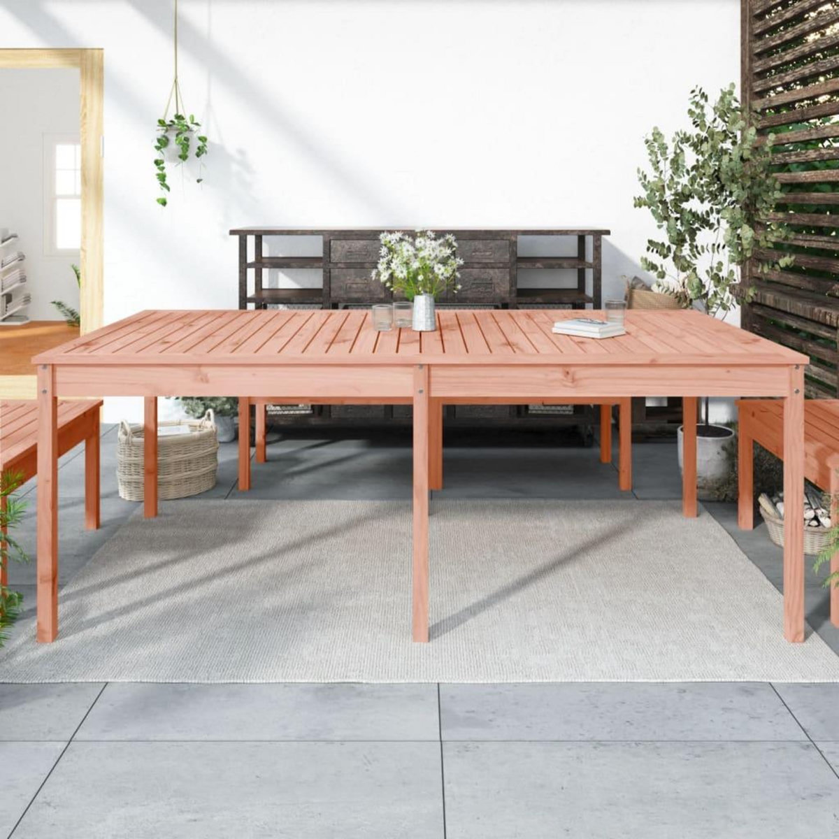 VIDAXL Table de jardin 203,5x100x76 cm bois massif de douglas