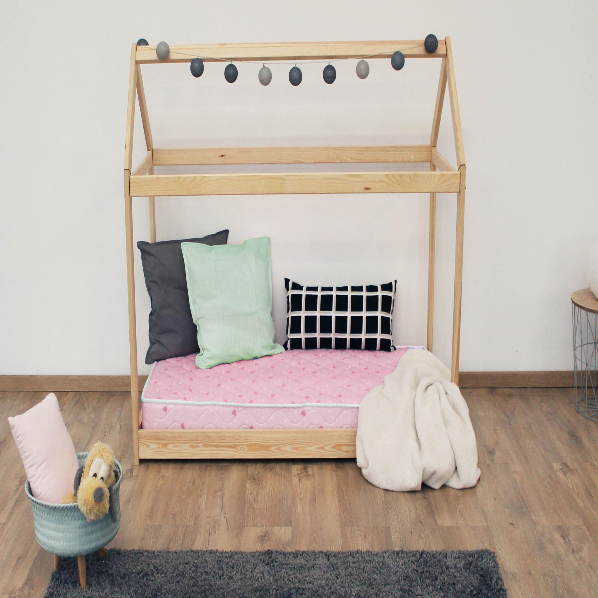 Voir la diapositive 2 : Matelas bébé mousse tissu 100% coton sans traitement 70x140cm PRINCESSE