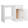 Voir la diapositive 5 : VIDAXL Bureau Blanc 100x50x76 cm Bois d'ingenierie